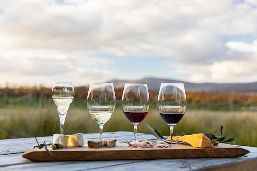 MLG Wine Cheese flight